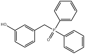 (3-hydroxyphenylmethyl)diphenylphosphine oxide Structure