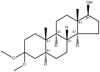 3-O-甲基-3-甲氧基-5Α-雄烷二醇 结构式