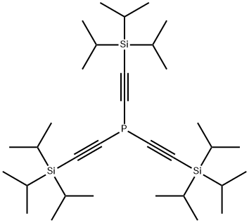 Tris(triisopropylsilylethynyl)phosphine 结构式