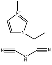 3-Ethyl-1-methyl-1H-imidazolium salt with propanedinitrile Structure