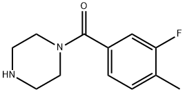 1-[(3-氟-4-甲基苯基)羰基]哌嗪,923139-07-5,结构式