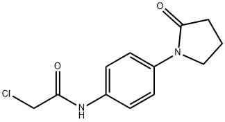 Acetamide, 2-chloro-N-[4-(2-oxo-1-pyrrolidinyl)phenyl]- Structure