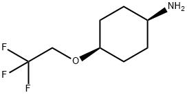 cis-4-(2,2,2-Trifluoro-ethoxy)-cyclohexylamine, 923672-46-2, 结构式