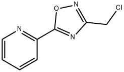 Pyridine, 2-[3-(chloromethyl)-1,2,4-oxadiazol-5-yl]- Structure