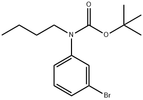 tert-Butyl N-(3-bromophenyl)-N-butylcarbamate Structure