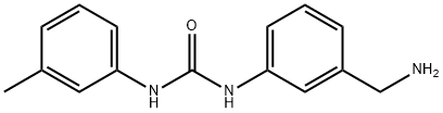 Urea, N-[3-(aminomethyl)phenyl]-N'-(3-methylphenyl)- Structure