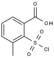 Benzoic acid, 2-(chlorosulfonyl)-3-methyl- Structure