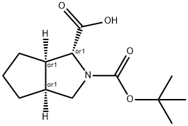 [(1R,3AS,6AR)-2-(叔丁氧基羰基)八氢环戊并[C]吡咯-1-羧酸], 926276-09-7, 结构式
