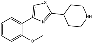 Piperidine, 4-[4-(2-methoxyphenyl)-2-thiazolyl]- Structure