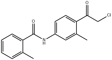Benzamide, N-[4-(2-chloroacetyl)-3-methylphenyl]-2-methyl- 结构式