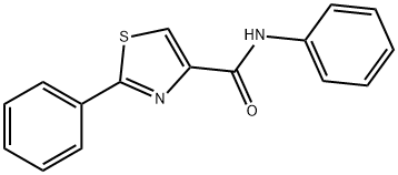 4-Thiazolecarboxamide, N,2-diphenyl-,92868-04-7,结构式