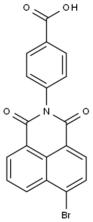Benzoic acid, 4-(6-bromo-1,3-dioxo-1H-benz[de]isoquinolin-2(3H)-yl)- Structure