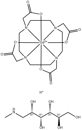 ガドテル酸メグルミン 化学構造式