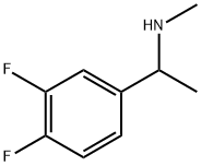 1-(3,4-二氟苯基)乙基](甲基)胺 结构式