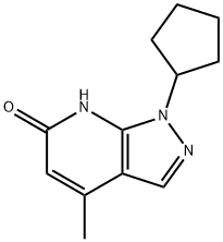 1-Cyclopentyl-4-methyl-1h,6h,7h-pyrazolo[3,4-b]pyridin-6-one Struktur