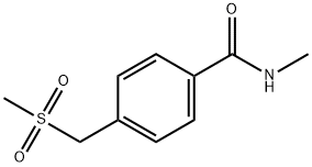 Benzamide, N-methyl-4-[(methylsulfonyl)methyl]- 结构式