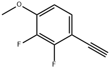 Benzene, 1-ethynyl-2,3-difluoro-4-methoxy- Struktur