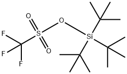 三(叔丁基)硅烷基 三氟甲磺酸盐, 93297-61-1, 结构式