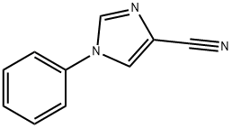 1-苯基-1H-咪唑-4-腈, 932974-43-1, 结构式