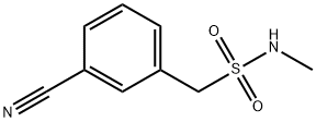 Benzenemethanesulfonamide, 3-cyano-N-methyl- Structure