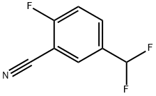 Benzonitrile, 5-5(difluoromethyl)-2-fluoro- 化学構造式