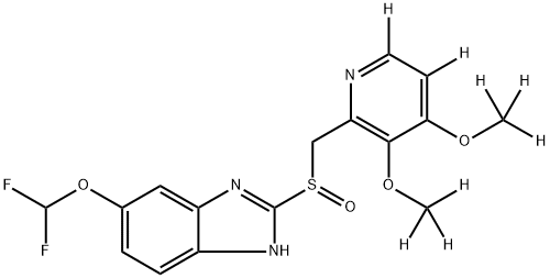 [2H8]-泮托拉唑, 934294-34-5, 结构式