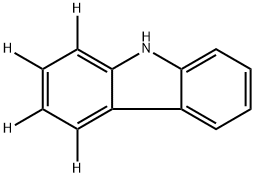 9H-咔唑-1,2,3,4-D4 结构式