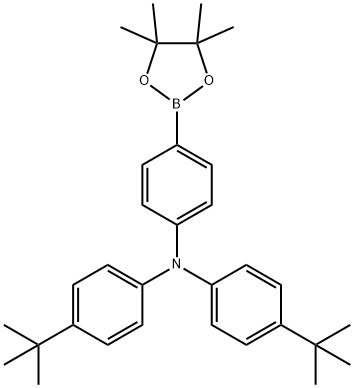 4'.4'-二叔丁基-4-硼酸频哪醇酯三苯胺,935480-19-6,结构式
