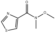 4-Thiazolecarboxamide, N-methoxy-N-methyl- Structure