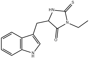 3-ethyl-5-(1H-indol-3-ylmethyl)-2-sulfanylideneimidazolidin-4-one Structure