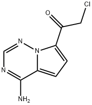 Ethanone, 1-(4-aminopyrrolo[2,1-f][1,2,4]triazin-7-yl)-2-chloro- Structure