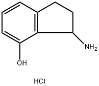 3-氨基-2,3-二氢-1H-茚满-4-醇盐酸盐, 93747-89-8, 结构式