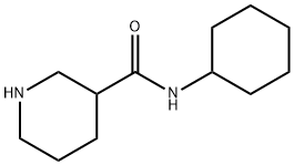 3-Piperidinecarboxamide, N-cyclohexyl- 结构式