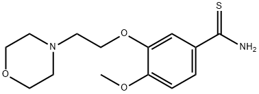 Benzenecarbothioamide, 4-methoxy-3-[2-(4-morpholinyl)ethoxy]- Structure