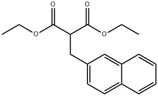 Propanedioic acid, 2-(2-naphthalenylmethyl)-, 1,3-diethyl ester Struktur