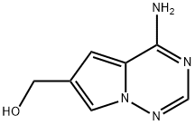 Pyrrolo[2,1-f][1,2,4]triazine-6-methanol, 4-amino- Structure