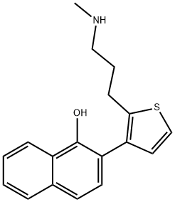 Duloxetine iMpurity (alpha-hydroxy) 化学構造式