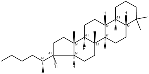 17(H),21(H)-(22R)-Trishomohopane, 94063-68-0, 结构式