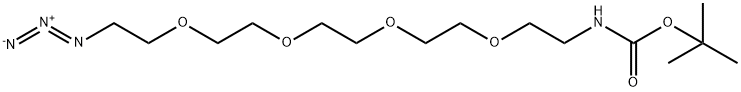 叠氮-五聚乙二醇-叔丁氧羰基, 940951-99-5, 结构式