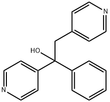a-4-Pyridyl-a-(4-pyridylmethyl)benzyl alcohol 结构式