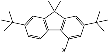 4-bromo-2,7-di-tert-butyl-9,9-dimethylfluorene Structure
