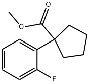 Cyclopentanecarboxylic acid, 1-(2-fluorophenyl)-, methyl ester,943119-08-2,结构式