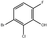 3-Bromo-2-chloro-6-fluorophenol Structure