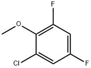 Benzene, 1-chloro-3,5-difluoro-2-methoxy- 结构式