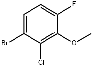 1-bromo-2-chloro-4-fluoro-3-methoxybenzene Structure