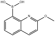 [2-(methyloxy)-8-quinolinyl]boronic acid 结构式