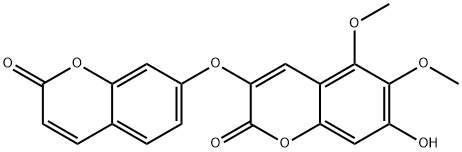 异西瑞香素 B 结构式