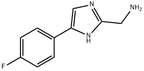(5-(4-氟苯基)-1H-咪唑-2-基)甲胺 结构式
