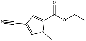 1H-Pyrrole-2-carboxylic acid, 4-cyano-1-methyl-, ethyl ester 结构式
