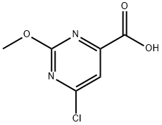 6-氯-2-甲氧基嘧啶-4-羧酸,944902-07-2,结构式